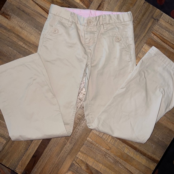 GAP girls 10 khaki pants with buttoned pockets - Picture 2 of 6